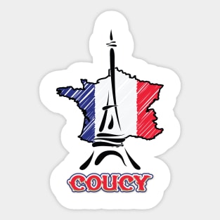 COUCY CITY Sticker